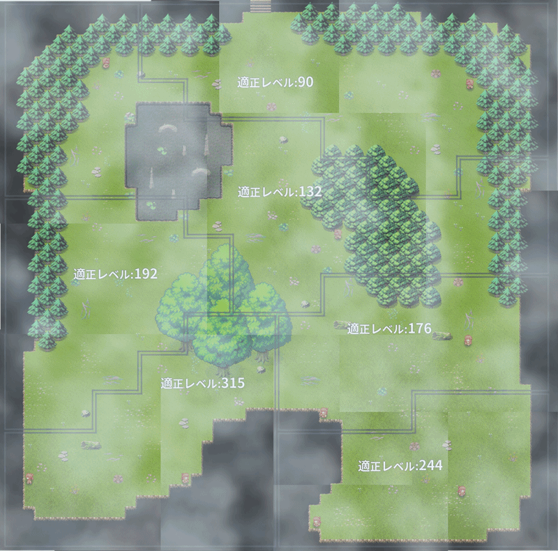 インフレｒｐｇ 全体マップと適正レベル ノーマルモードでマップ繋ぎ合わせ はるのブログ